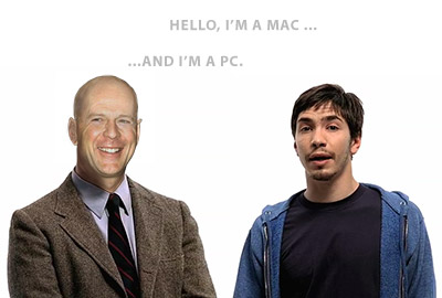 get a mac with bruce willis