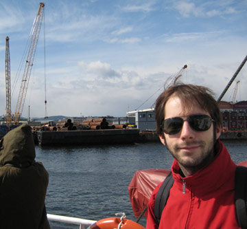 Im Osloer Hafen mit Stahlrohren